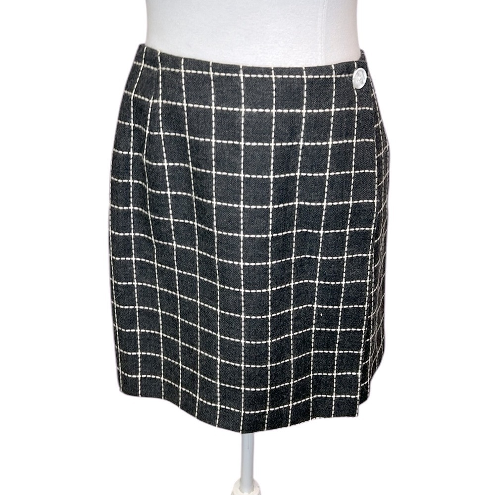 Ann Klein Wrap Mini Skirt